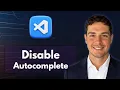 How to Disable Autocomplete in Visual Studio Code 2026 Guide