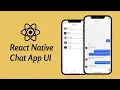 React Native Chat App UI Tutorial