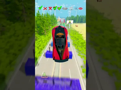 Cars Jumping Competition. ☠️ #beamngdrive