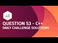 Ques 53 The Block Game C