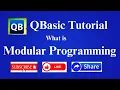Qbasic Tutorial What Is Modular Programming Why Qbasic is Called Modular Programming Hindi