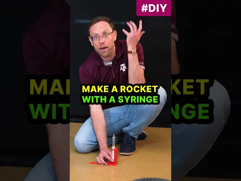 Make a rocket with a syringe! 🚀💉 #DrDawson #shorts #diy #diyrocket