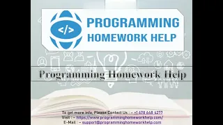 Programming Homework Help