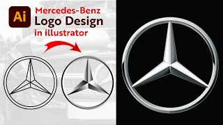 Mercedes Benz Logo Design in Adobe Illustrator Mercedes-Benz Car Logo Adobe Illustrator