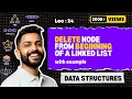 Lec-24 Delete a node from the beginning of Linked List Data Structure