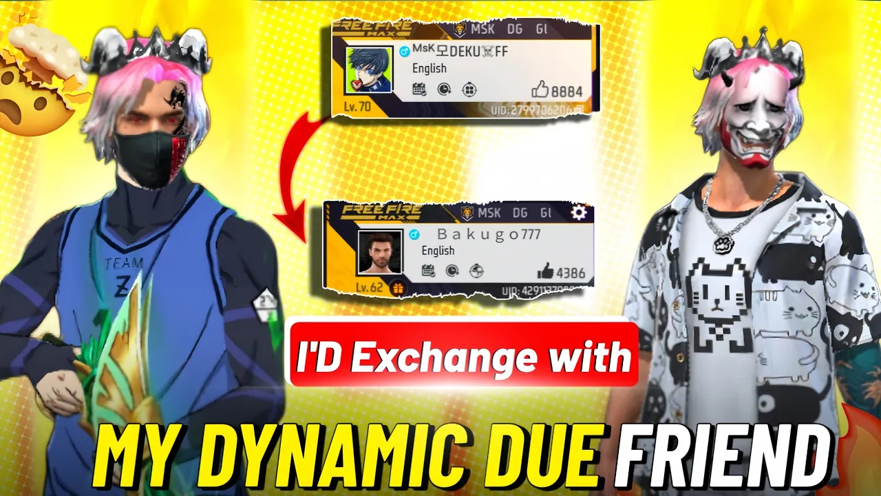 I'd Exchange with MY Dynamic due Friend in Game #freefire #telugugaminff #funny #freefirevidoes