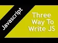 2 How to write Javascript Learn about internal external and inline JS