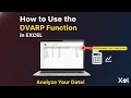 How to Use the DVARP Function in Excel - Step by Step Tutorial