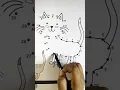 Draw a cat by connecting dots Connect the dots
