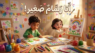   أنشودة أنا رسام صغير   أغنية أطفال بإيقاع     تعلم الألوان والرسم دندنها