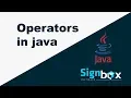 Java Tutorial For Beginners 12 - Operators in java Step by Step understand