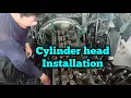 How to install cylinder head Cylinder head tightening sequence and torque volvo D13 engine