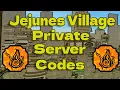 25 Private Server Codes For Jejunes Shindo Life