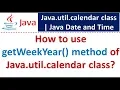 How to use getWeekYear method of Java util calendar class