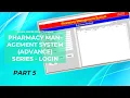 Pharmacy Management System Advance with Database - Login Part 5 Python Tkinter Projects in Hindi