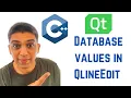 QT C GUI Tutorial - Database values in QlineEdit or textbox if select QListView