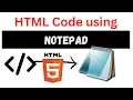 How to Run HTML Code using Notepad on Google Chrome HTML Notepad