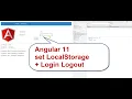 Angular11 set LocalStorage