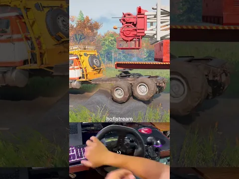 The most satisfying off-road driving setup #snowrunner #truck #gaming