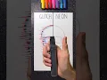 Neon technique with Acrylic Markers