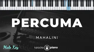 Percuma - Mahalini | KARAOKE PIANO - MALE KEY