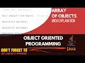 Array of Objects in JAVA Code and Explanation in URDU