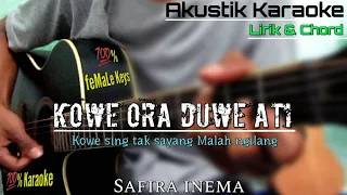 Download Safira inema - Kowe Ora Nduwe Ati (Karaoke) | Lirik | Chord Gitar MP3