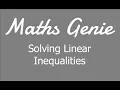 Solving Inequalities