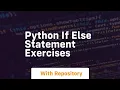 python if else statement exercises