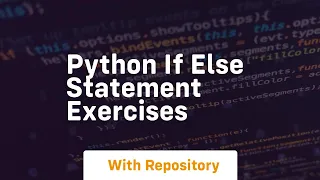 python if else statement exercises