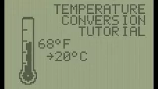 TI-BASIC Temperature Conversion Program