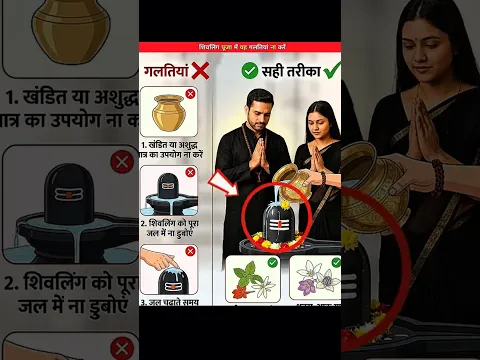 Never Make These Mistakes While Worshipping Shivling!🙏 #shivling #mahadev #shorts