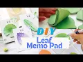 How To Make Leaf Memo Pad At Home DIY JOURNAL DIY Leaf MEMO PAD Leaf Sticky Note Journal
