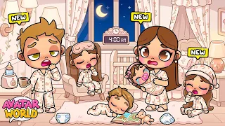 ASI FUE NUESTRA PRIMERA NOCHE EN CASA con MI NUEVA BEBE 😴🌙 en Avatar World