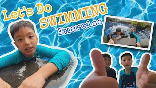 LETS DO SWIMMING EXERCISE  I  WILLARD KING TOLENTINO X TOMOYA KEN FABROA