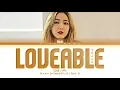 SINB (신비) - 'Loveable' (A Love So Beautiful OST Part.2) Lyrics [Color Coded Lyrics Han/Rom/Eng/가사]