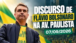 DISCURSO DE FLÁVIO BOLSONARO NA AV. PAULISTA