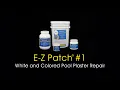 E-Z Patch 1 White or Colored Pool Plaster Repair - Above-Water Crack Plaster Fix Tutorial