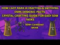 Crystal Weapon Crafting Method For Insane Smithing Crafting XP - OSRS Leagues 6 Quick Guides