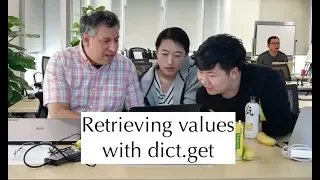 Python standard library Retrieving values with dict get