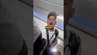 Drunk Guy Challenges Boxer On Plane 