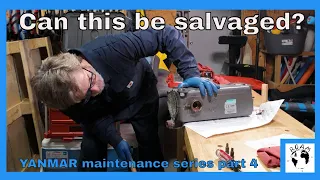 Trying to save the heat exchangers from our aging Yanmar engines. Part 1.  Episode 47 #refit