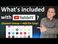 YouTube TV Channels Lineup Add-Ons List Cost in 2024 - Local channels ESPN NFL Sunday Ticket
