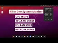 All In One System Monitor For Linux CPU Temps RAM Usage Fan Speed Vitals Gnome Extension Install