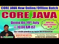 Core Java Online Training In DURGASOFT