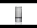 KitchenAid 20 9-cu ft Bottom-Freezer Refrigerator with Ice Maker Stainless Steel
