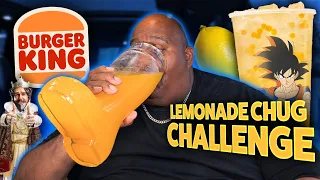 NEW DRAGON BALL SUPER BURST LEMONADE CHUG CHALLENGE