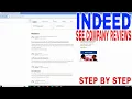 How To See Company Reviews On Indeed