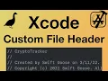 Xcode 13 - How To Create Custom Header File Comments with Xcode Text Macros