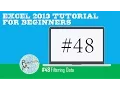 Excel 2013 Tutorial for Beginners Filtering Data